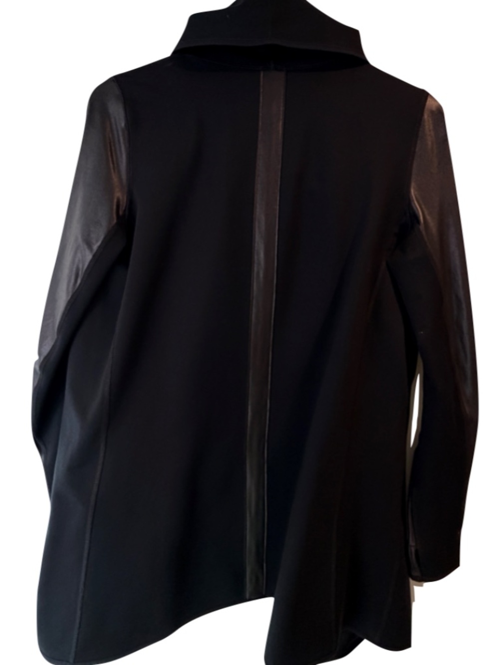 Spanx faux leather drape front style jacket - Picture 7 of 9